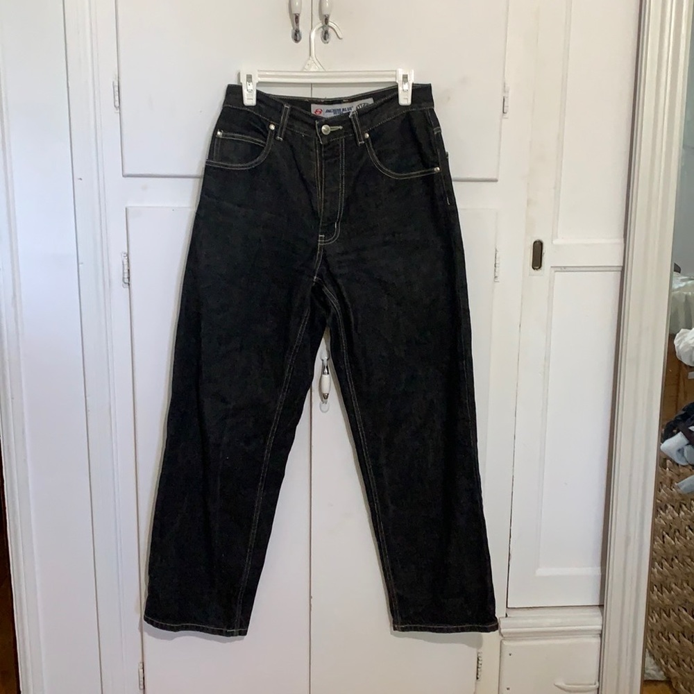 30x30 VINTAGE BAGGY BLACK JEANS - ANCHOR BLUE